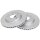 2 brake discs ventilated Ø 280 mm 24 mm A.B.S. for NISSAN JUKE and others