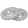 2 brake discs ventilated Ø 305 mm 28 mm A.B.S. for FIAT DOBLO and others