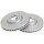 2 brake discs ventilated Ø 304 mm 28 mm A.B.S. for PEUGEOT 508 and others
