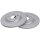 2 brake discs ventilated Ø 330 mm 22 mm A.B.S. for e.g. AUDI A5