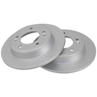 2 brake discs full Ø 262 mm 10 mm A.B.S. for KIA...