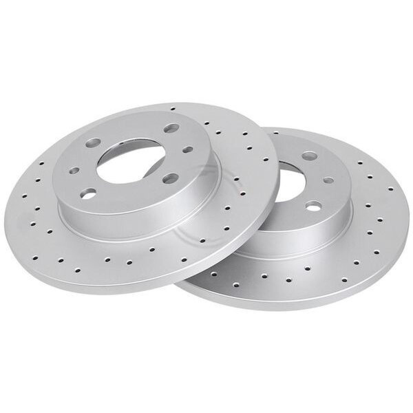 2 brake discs perforated Ø 240 mm 11 mm A.B.S. for ABARTH 500 595 695 and others
