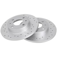 2 brake discs perforated Ø 240 mm 11 mm A.B.S. for...