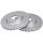 2 brake discs ventilated Ø 284 mm 22 mm A.B.S. for FIAT 500L