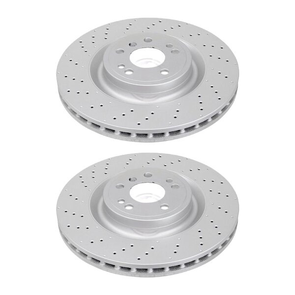 2 brake discs perforated ventilated Ø 350 mm 32 mm A.B.S. for e.g. MB GLE