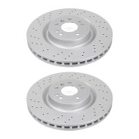2 brake discs perforated ventilated Ø 350 mm 32 mm...