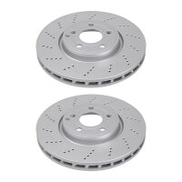 2 brake discs perforated ventilated Ø 322 mm 32 mm...