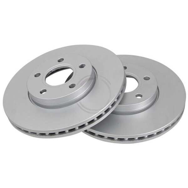 2 brake discs ventilated Ø 278 mm 25 mm A.B.S. for VOLVO V40 and others