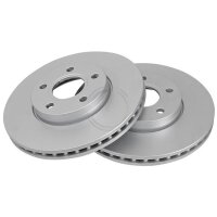 2 brake discs ventilated Ø 278 mm 25 mm A.B.S. for...