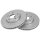 2 brake discs ventilated Ø 278 mm 25 mm A.B.S. for VOLVO V40 and others