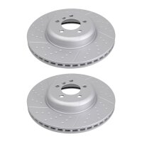 2 brake discs slotted perforated Ø 370 mm 30 mm...