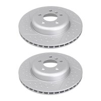 2 brake discs slotted perforated Ø 345 mm 24 mm...
