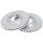 2 brake discs ventilated Ø 276 mm 28 mm A.B.S. for NISSAN CABSTAR and others