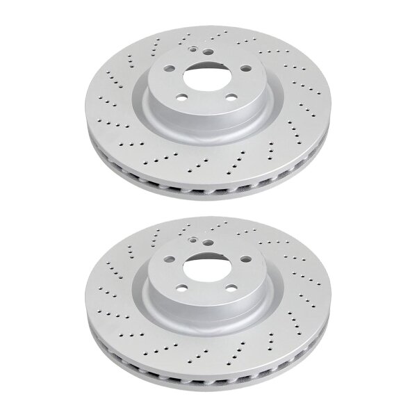 2 brake discs perforated ventilated Ø 344 mm 32 mm A.B.S. for e.g. MB SLC