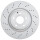 2 brake discs perforated ventilated Ø 344 mm 32 mm A.B.S. for MERCEDES-BENZ SLK
