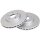 2 brake discs ventilated Ø 278 mm 25 mm A.B.S. for FORD FOCUS and others
