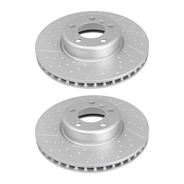2 brake discs slotted perforated Ø 340 mm 30 mm A.B.S. for BMW 1 series