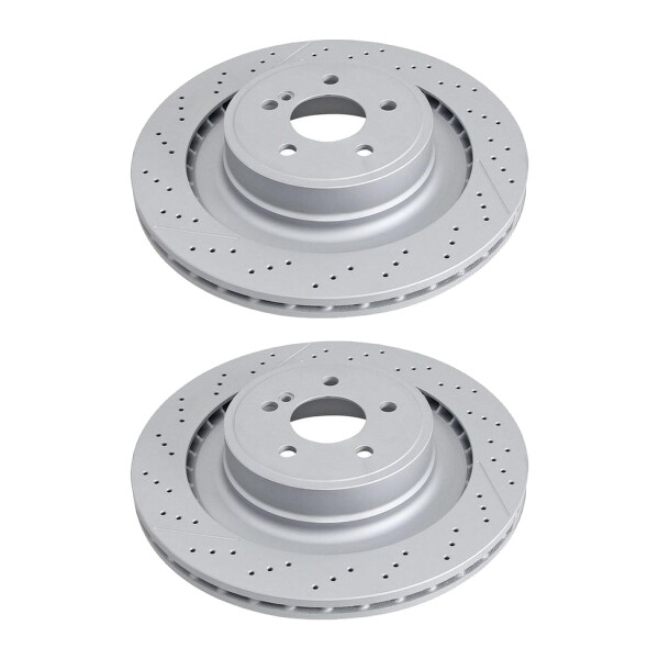 2 brake discs slotted perforated Ø 360 mm 26 mm A.B.S. for e.g. MB CLS