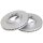 2 brake discs ventilated Ø 288 mm 33 mm A.B.S. for FORD TRANSIT and others
