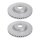 2 brake discs ventilated Ø 356 mm 34 mm A.B.S. for AUDI A6 and others