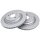 2 brake discs ventilated Ø 345 mm 22 mm A.B.S. for MERCEDES-BENZ GLE and others