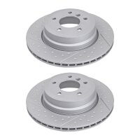 2 brake discs slotted perforated Ø 324 mm 22 mm...