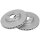 2 brake discs ventilated Ø 283 mm 26 mm A.B.S. for CITROËN C4 and others