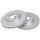 2 brake discs ventilated Ø 283 mm 26 mm A.B.S. for PEUGEOT 308 and others