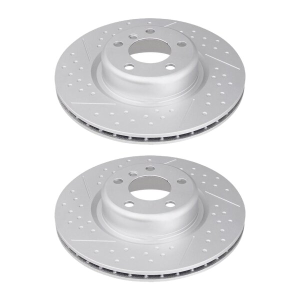 2 Bremsscheiben gelocht belüftet Ø 345 mm 24 mm A.B.S. für u.a. BMW 1er