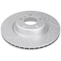 2 brake discs perforated ventilated Ø 345 mm 24 mm...