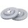 2 brake discs ventilated Ø 320 mm 28 mm A.B.S. for NISSAN X-TRAIL and others