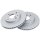 2 brake discs ventilated Ø 236 mm 20 mm A.B.S. for OPEL KARL