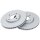 2 brake discs ventilated Ø 278 mm 25 mm A.B.S. for FORD ECOSPORT