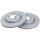 2 brake discs ventilated Ø 295 mm 22 mm A.B.S. for MERCEDES-BENZ CLA and others