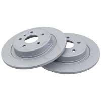 2 brake discs full Ø 288 mm 12 mm A.B.S. for OPEL...