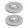 2 brake discs ventilated Ø 390 mm 36 mm A.B.S. for MB M-CLASS and others
