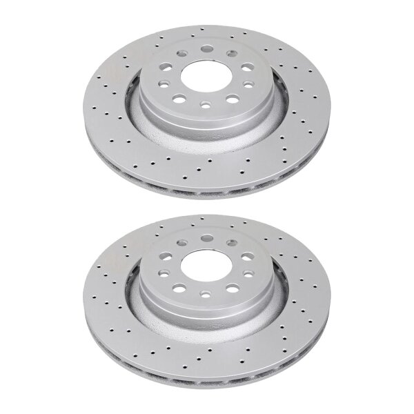 2 brake discs perforated ventilated Ø 330 mm 22 mm A.B.S. for MASERATI LEVANTE
