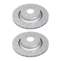 2 brake discs perforated ventilated Ø 330 mm 22 mm...