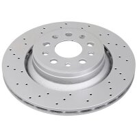 2 brake discs perforated ventilated Ø 330 mm 22 mm...