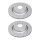 2 brake discs perforated ventilated Ø 330 mm 22 mm A.B.S. for MASERATI LEVANTE