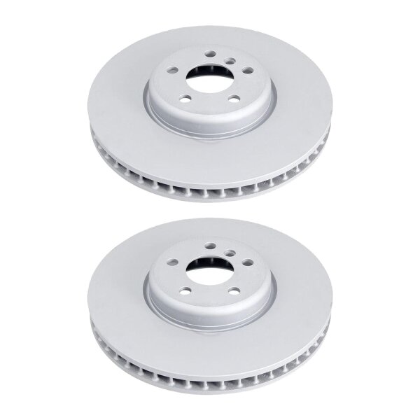 2 brake discs ventilated Ø 348 mm 36 mm A.B.S. for BMW 5 Series and others