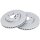 2 brake discs ventilated Ø 296 mm 26 mm A.B.S. for RENAULT MEGANE and others