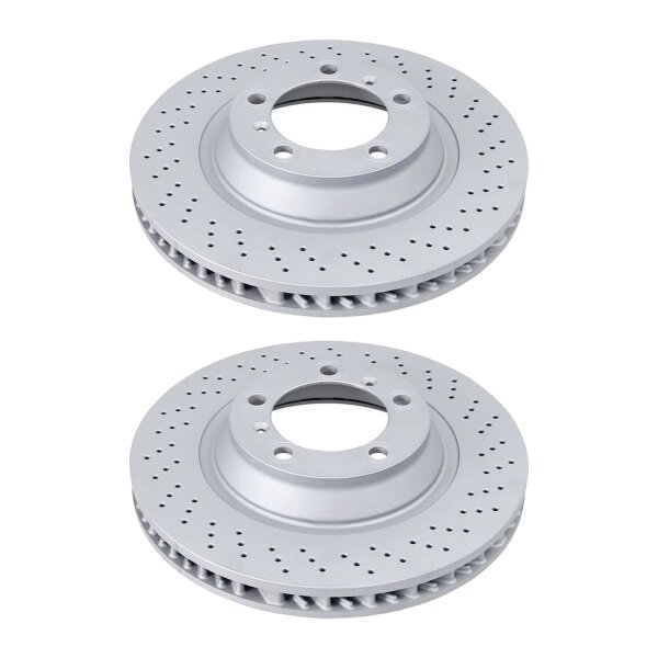 2 brake discs ventilated Ø 340 mm 34 mm A.B.S. for PORSCHE 911 and others