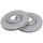 2 brake discs ventilated Ø 305 mm 28 mm A.B.S. for ALFA ROMEO GIULIA