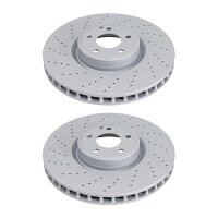 2 brake discs perforated ventilated Ø 360 mm 36 mm...