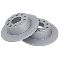 2 brake discs full Ø 253 mm 10 mm A.B.S. for SKODA...