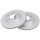 2 brake discs ventilated Ø 280 mm 22 mm A.B.S. for HYUNDAI IONIQ and others
