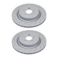 2 brake discs perforated ventilated Ø 360 mm 26 mm...