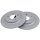 2 brake discs full Ø 284 mm 10 mm A.B.S. for HYUNDAI KONA and others