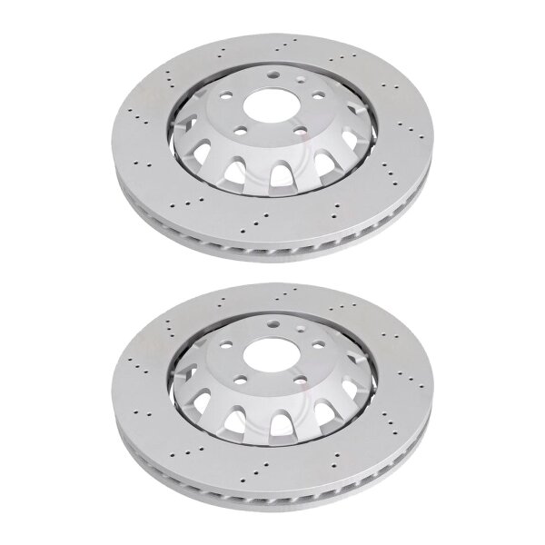 2 brake discs two-piece brake discs Ø 370 mm 32 mm A.B.S. for AUDI A3